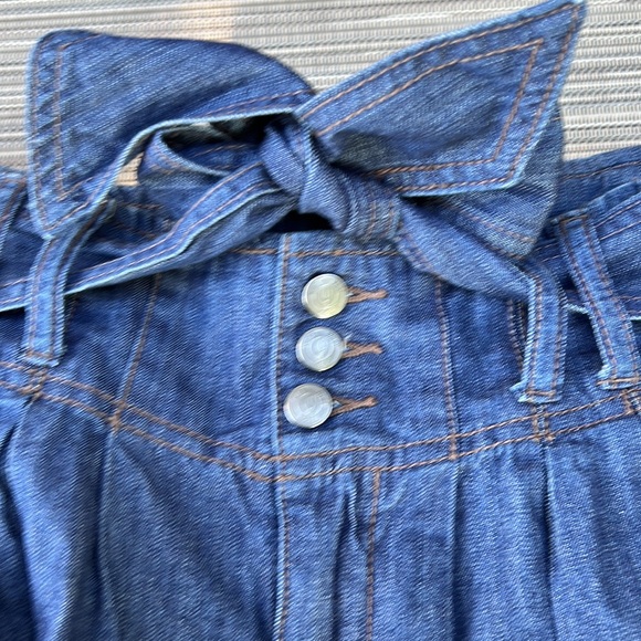 🎯NWOT Nine West Jeans Pleated Skirt Blue Size 6 - Picture 4 of 10